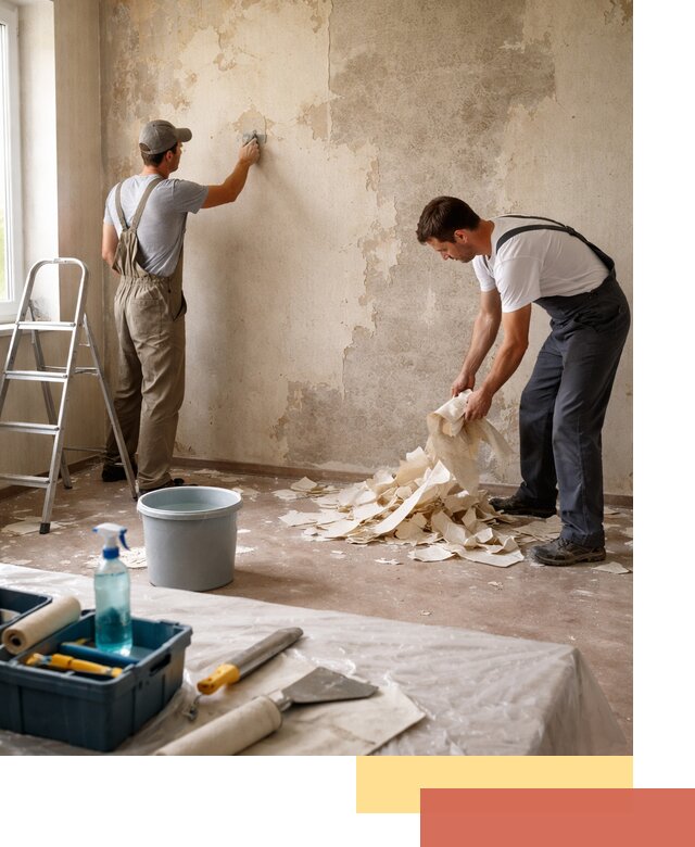 Снятие старых обоев в Кулебаках быстро и качественно