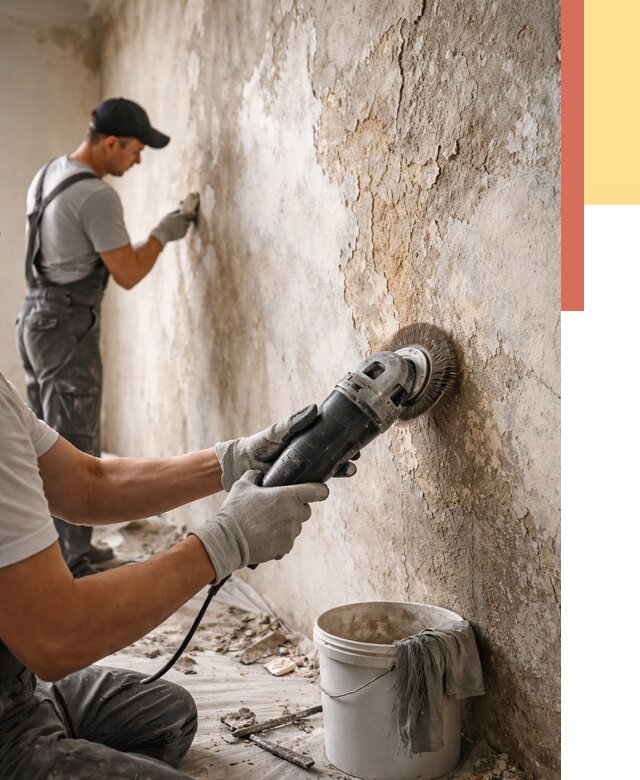 Снятие и удаление краски со стен в Кулебаках от 2164 руб. — ОТДЕЛОЧНИК-Клб