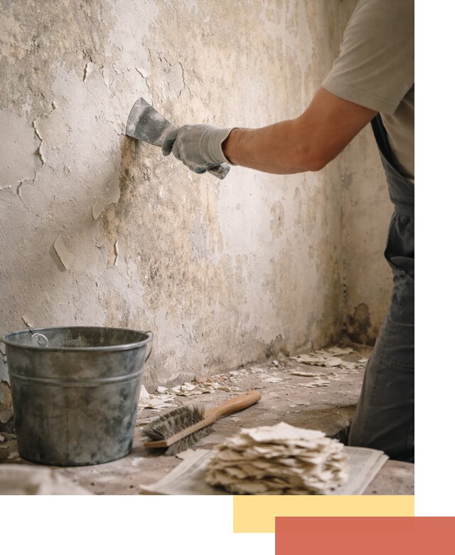 Удаление старой краски со стен в Кулебаках качественно и быстро