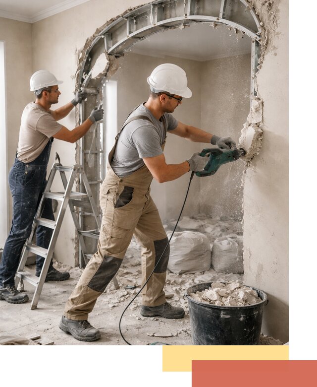 Демонтаж гипсокартонной арки в Кулебаках быстро и аккуратно