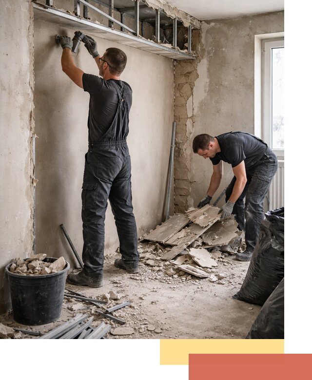 Демонтаж короба из гипсокартона в Кулебаках быстро и аккуратно