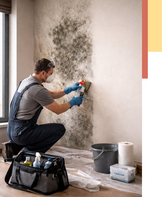 Удаление плесени со стен в Кулебаках от 2216 руб. — быстро и недорого | ОТДЕЛОЧНИК-Клб