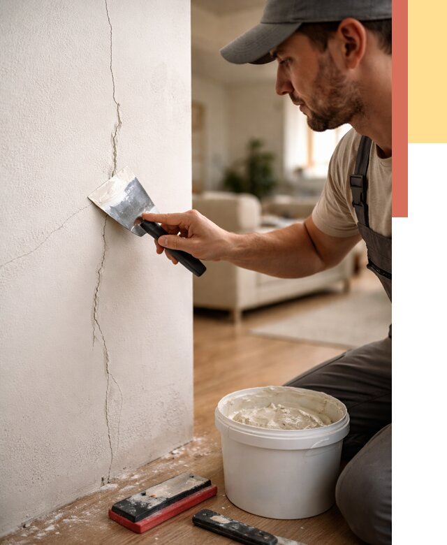 Заделка трещин и сколов в Кулебаках от 2525 руб. — быстро и недорого | ОТДЕЛОЧНИК-Клб