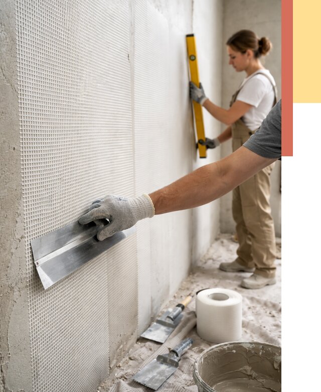 Армирование стен стеклосеткой в Кулебаках от 3298 руб. под ключ | ОТДЕЛОЧНИК-Клб