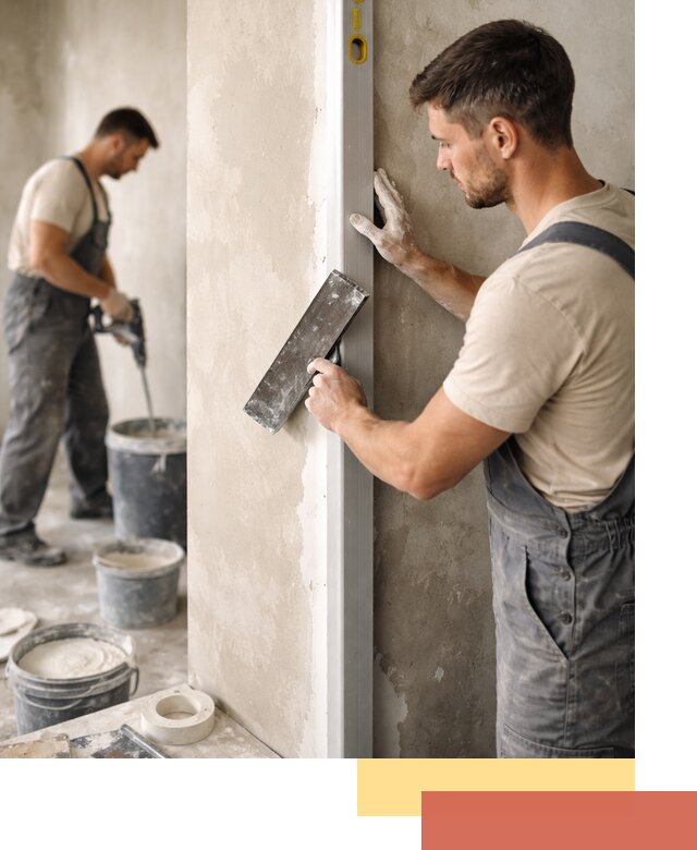 Выведение углов стен в Кулебаках: монтаж и оштукатуривание