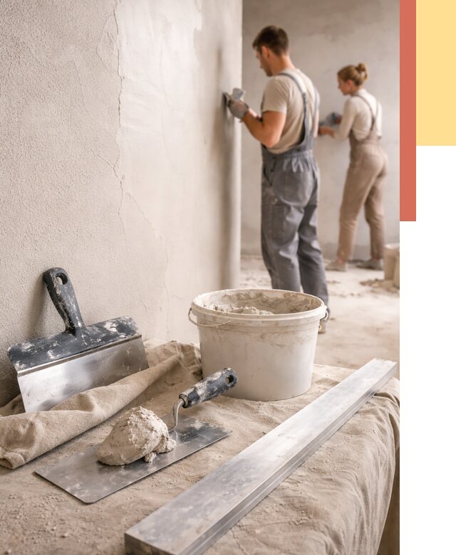 Штукатурка стен гипсовая в Кулебаках от 4638 руб/м2 — быстро и недорого | ОТДЕЛОЧНИК-Клб