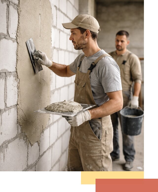 Штукатурка стен из газобетона в Кулебаках под ключ