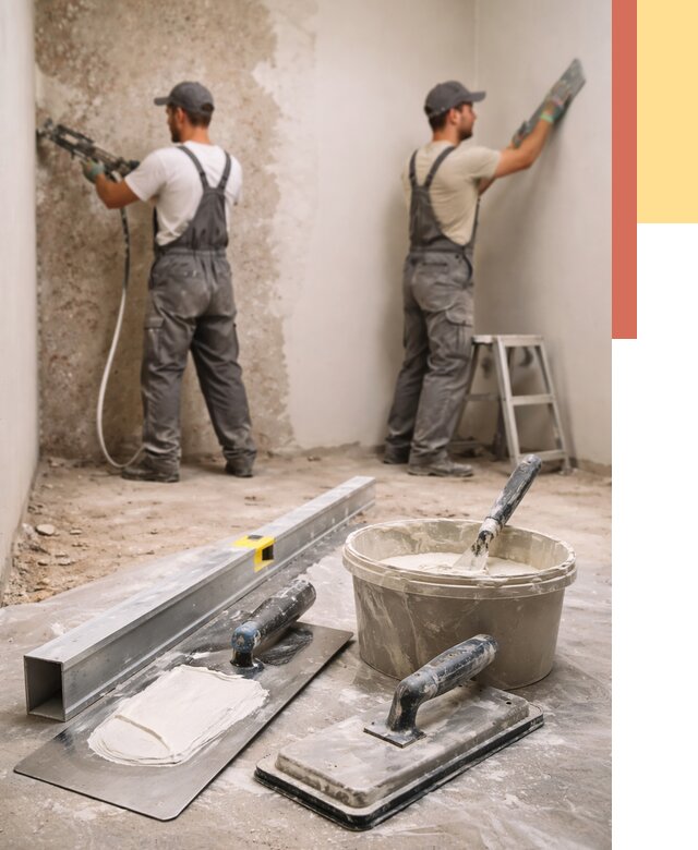 Штукатурка стен под обои в Кулебаках от 4638 руб./м2 — выравнивание под обои | ОТДЕЛОЧНИК-Клб