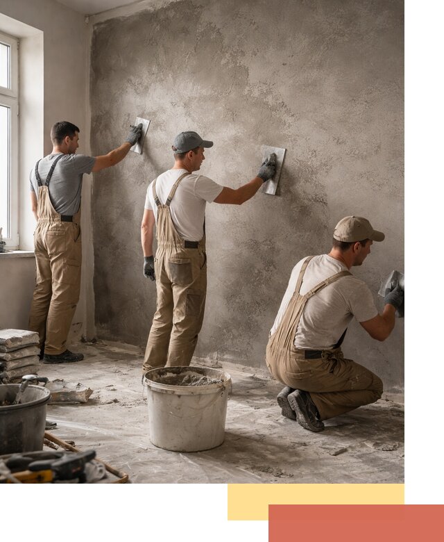 Декоративная штукатурка под бетон в Кулебаках для стен и потолков