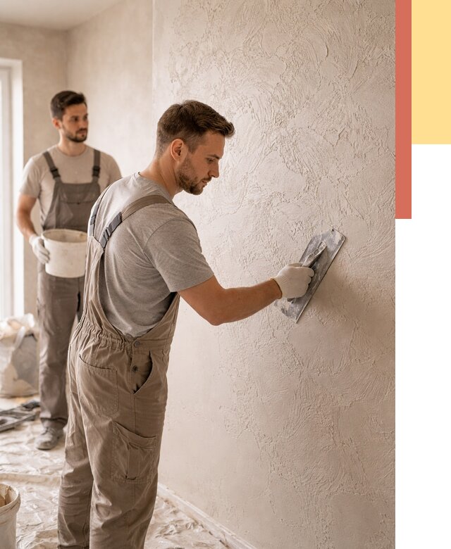 Фактурная штукатурка стен в Кулебаках от 4329 руб./м² — заказать под ключ | ОТДЕЛОЧНИК-Клб