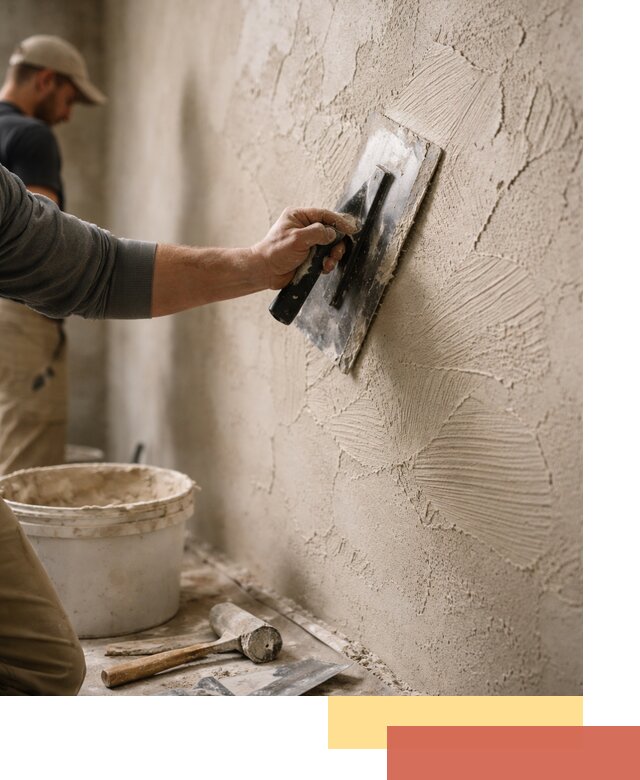 Фактурная штукатурка стен в Кулебаках — монтаж, отделка, реставрация