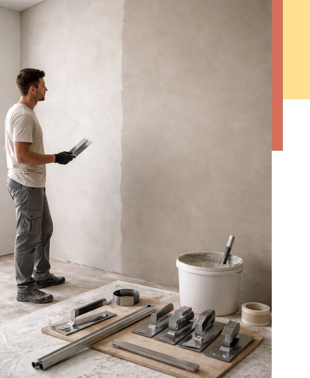 Нанесение микроцемента на стены в Кулебаках от 3298 руб./м2 под ключ | ОТДЕЛОЧНИК-Клб