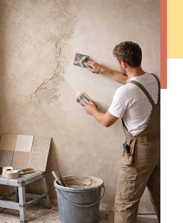 Ремонт декоративной штукатурки в Кулебаках от 4638 руб. под ключ | ОТДЕЛОЧНИК-Клб