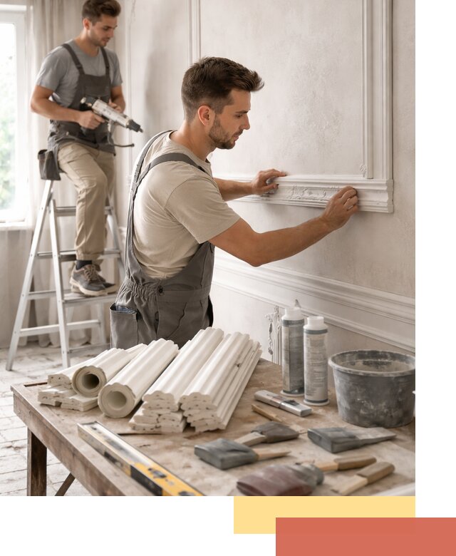 Монтаж лепнины на стены в Кулебаках профессионально и качественно