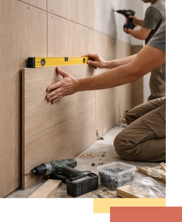 Профессиональный монтаж МДФ панелей на стены в Кулебаках