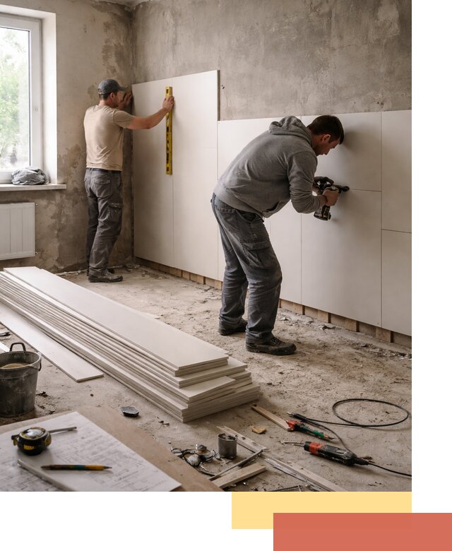 Монтаж ПВХ панелей на стены в Кулебаках качественно и быстро