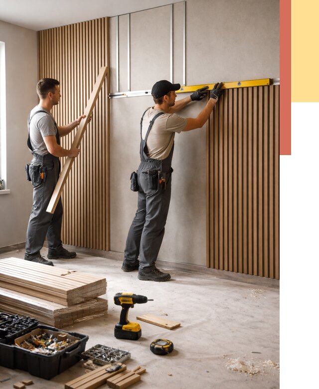 Монтаж реечных панелей на стены в Кулебаках от 1237 руб. — быстро и недорого | ОТДЕЛОЧНИК-Клб