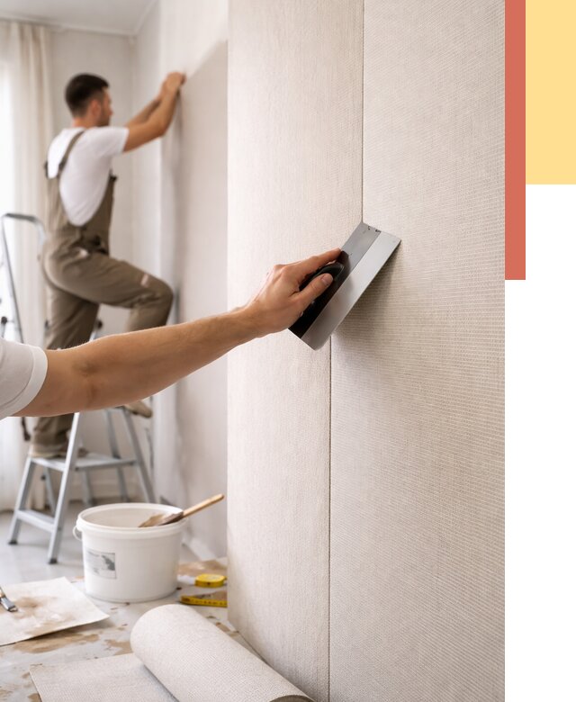 Поклейка текстильных обоев в Кулебаках от 4638 руб. под ключ | ОТДЕЛОЧНИК-Клб