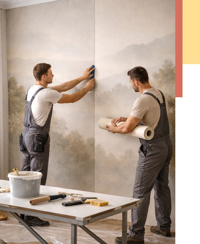 Поклейка фотообоев в Кулебаках от 8760 руб/м² — быстро и недорого | ОТДЕЛОЧНИК-Клб