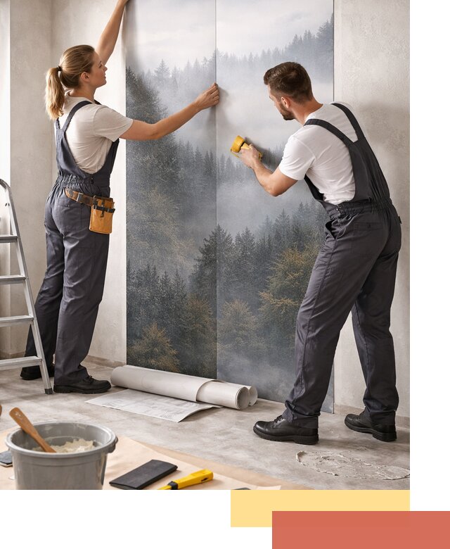 Поклейка фотообоев профессионально в Кулебаках под ключ