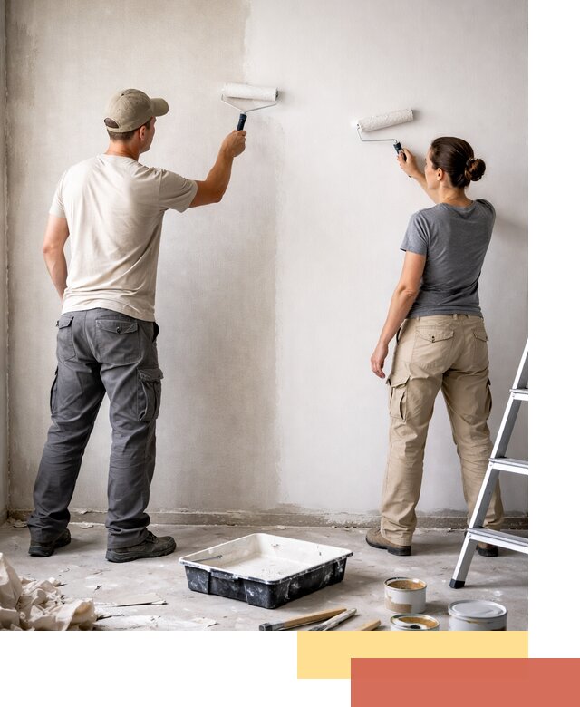 Окраска стен по стеклохолсту в Кулебаках качественно и долговечно