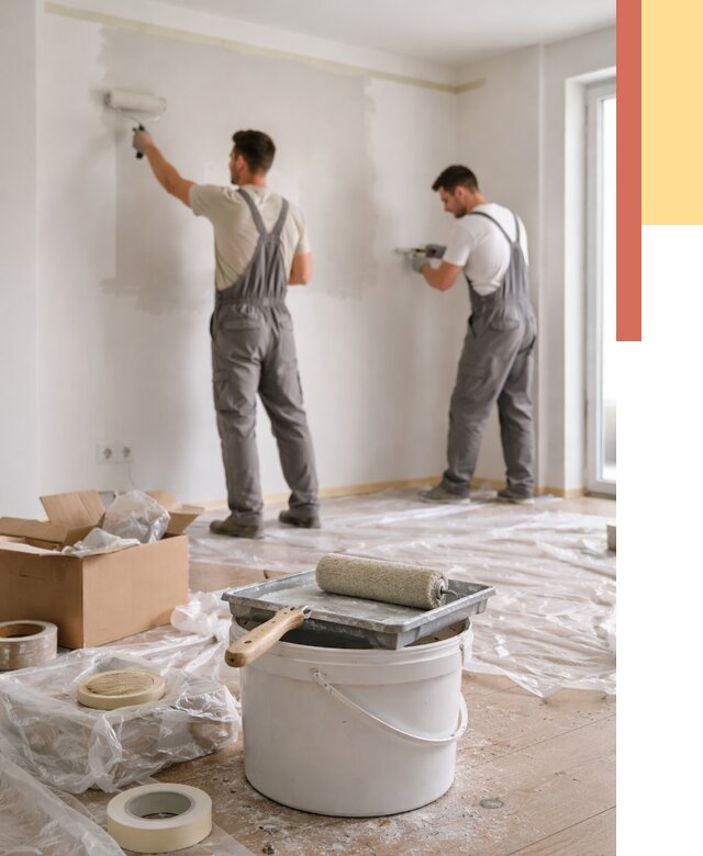 Покраска стен в квартире в Кулебаках от 2577 руб/м2 — быстро и недорого | ОТДЕЛОЧНИК-Клб