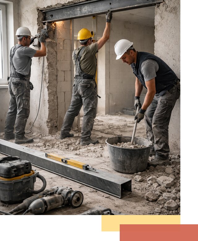 Создание проемов в стенах и несущих конструкциях в Кулебаках