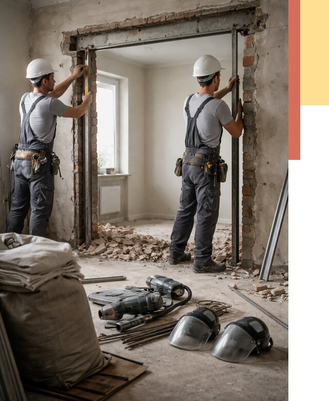 Расширение дверного проема в Кулебаках от 12883 руб. под ключ | ОТДЕЛОЧНИК-Клб