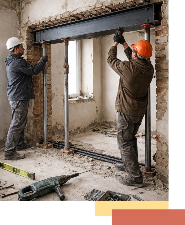 Усиление проема в стене в Кулебаках для расширения и безопасности