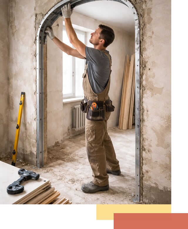 Устройство арочного проема в Кулебаках под ключ