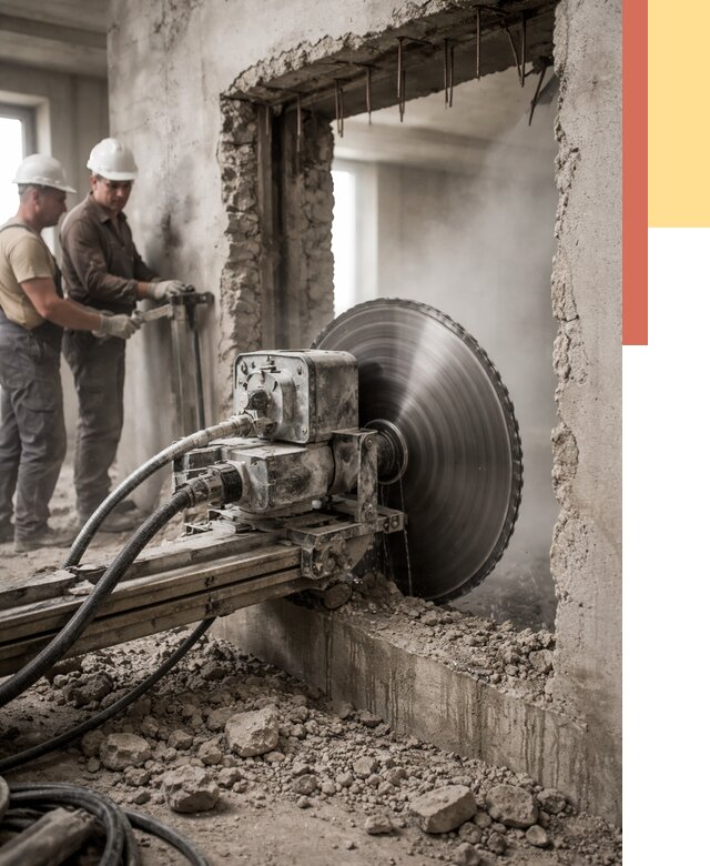 Алмазная резка проемов в Кулебаках от 4638 руб. быстро и недорого | ОТДЕЛОЧНИК-Клб