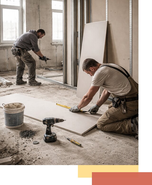 Кладка перегородок из ПГП под ключ в Кулебаках