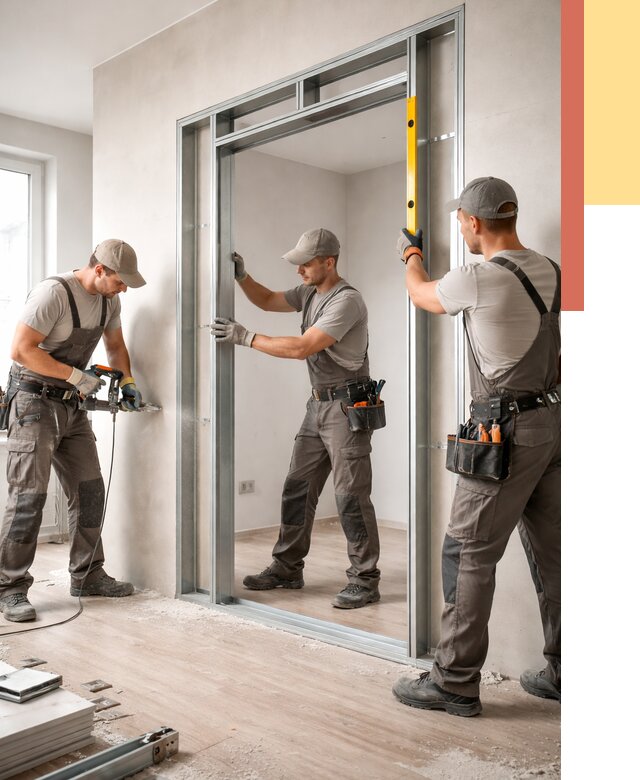 Устройство дверного проема в перегородке в Кулебаках от 4638 руб. под ключ | ОТДЕЛОЧНИК-Клб