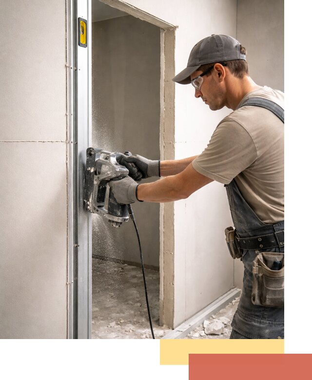 Устройство дверного проема в перегородке в Кулебаках