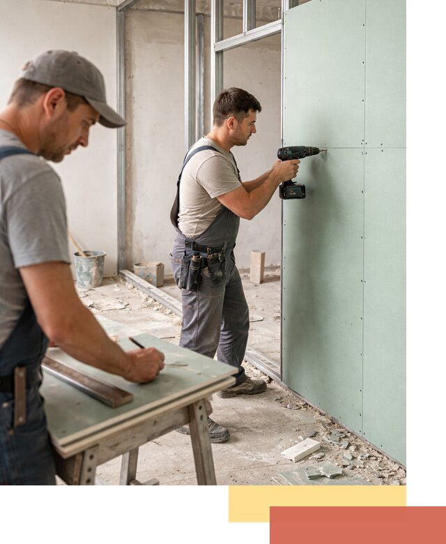 Перегородки из влагостойкого гипсокартона под ключ в Кулебаках