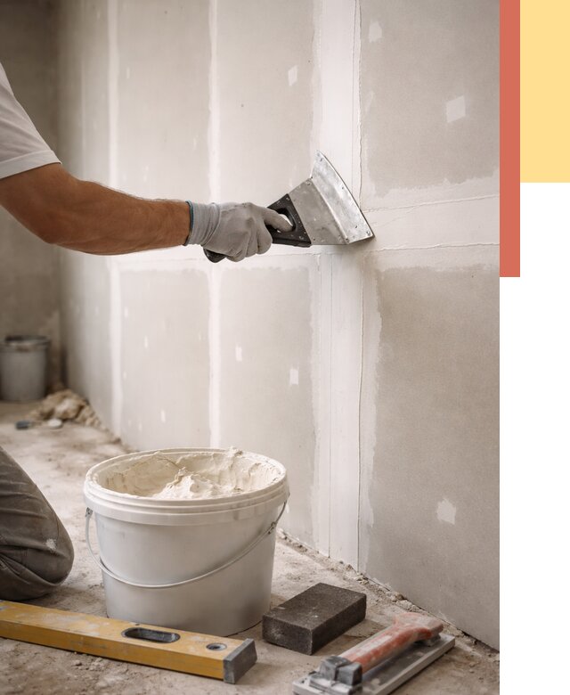 Шпаклевка перегородок из гипсокартона в Кулебаках от 2577 руб. — услуги ОТДЕЛОЧНИК-Клб