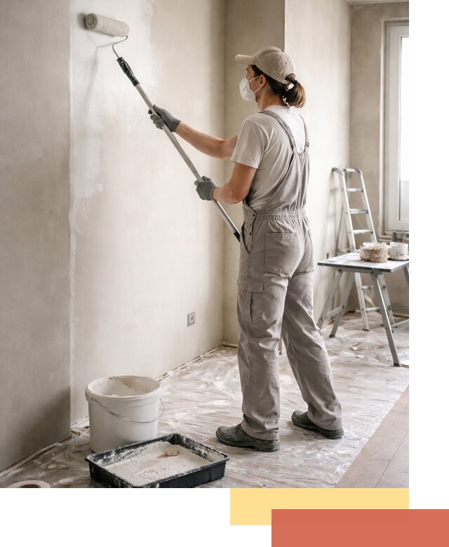 Покраска перегородок из гипсокартона в Кулебаках качественно и недорого