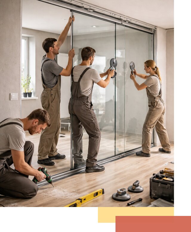 Изготовление стеклянных перегородок на заказ в Кулебаках