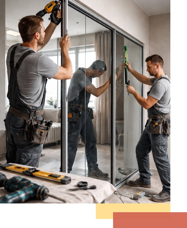 Каркасные стеклянные перегородки под ключ в Кулебаках