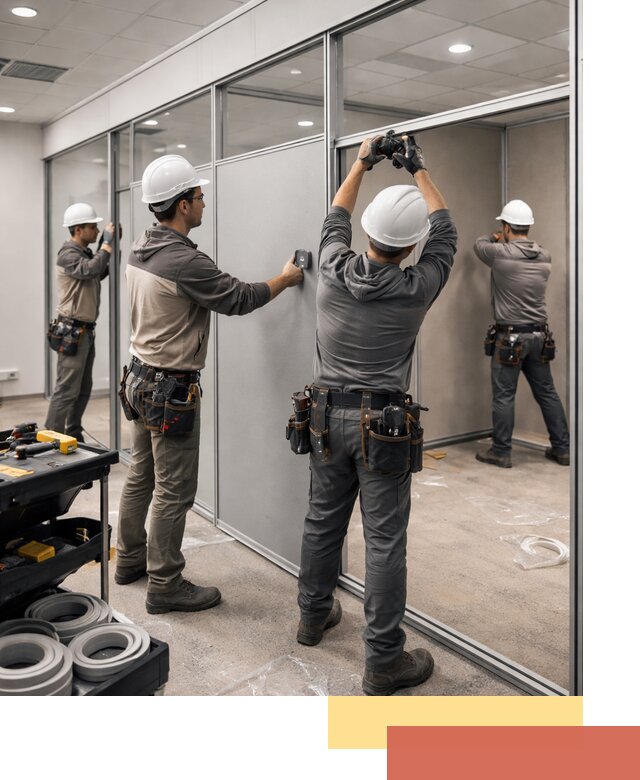 Мобильные офисные перегородки под ключ в Кулебаках