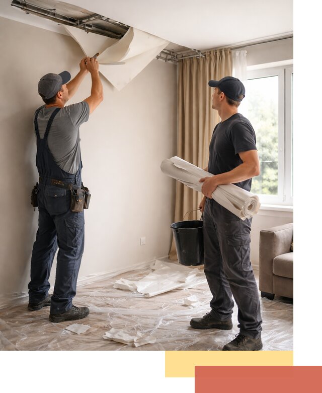 Демонтаж натяжного потолка в Кулебаках быстро и аккуратно