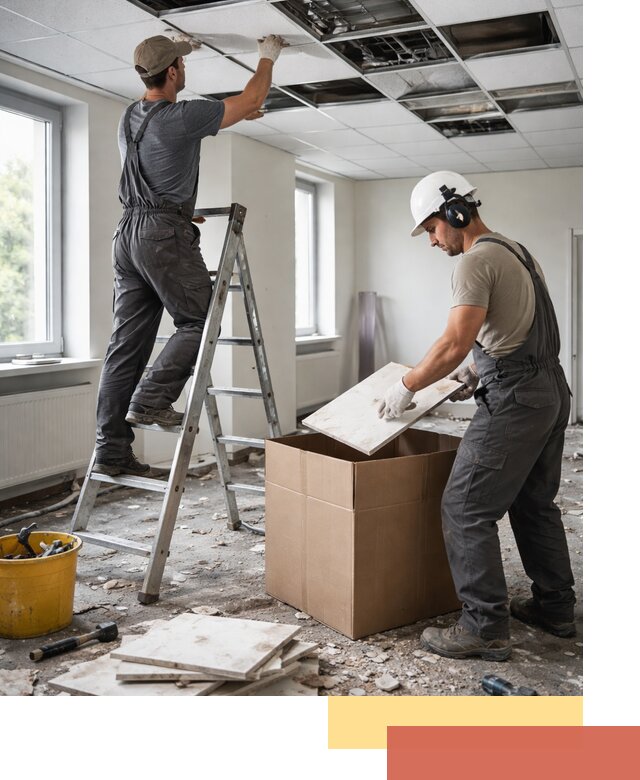 Демонтаж потолочной плитки в Кулебаках быстро и аккуратно