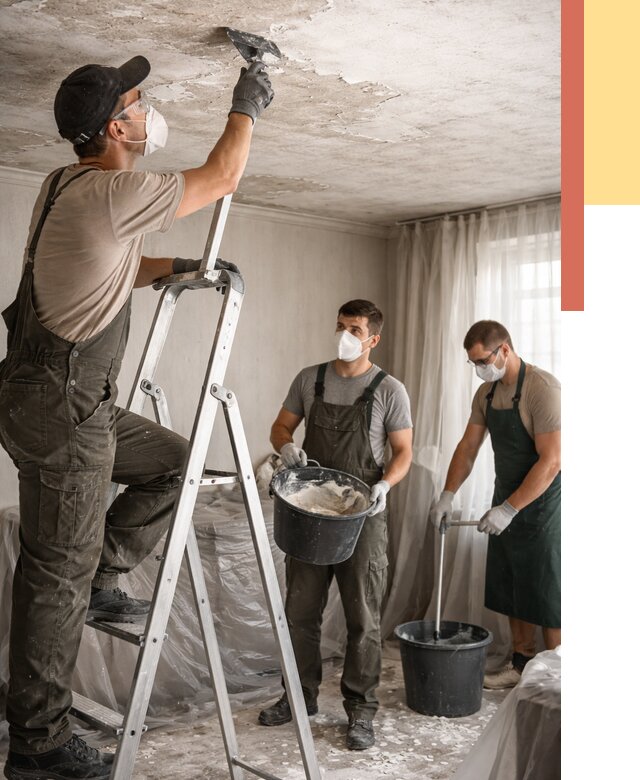 Удаление побелки с потолка в Кулебаках от 2577 руб. быстро и недорого | ОТДЕЛОЧНИК-Клб