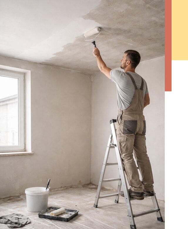 Грунтовка потолка в Кулебаках от 2577 руб. — быстро и недорого | ОТДЕЛОЧНИК-Клб