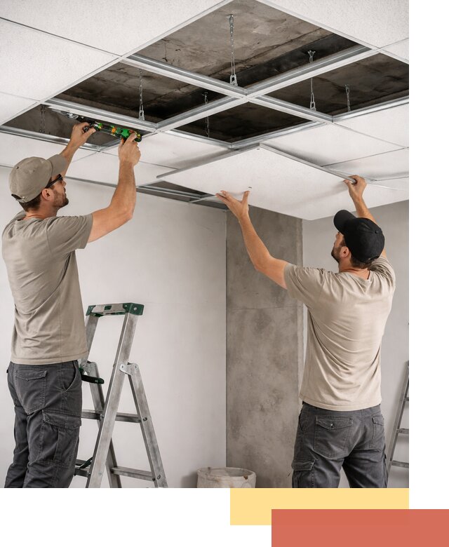 Монтаж потолка Армстронг под ключ в Кулебаках