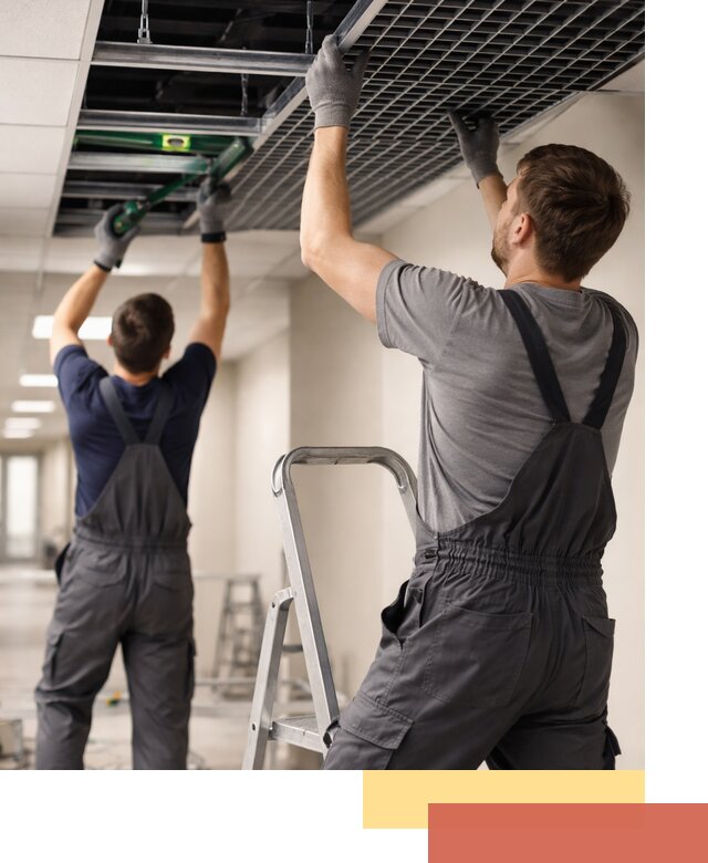 Монтаж потолка Грильято в Кулебаках: установка под ключ качественно