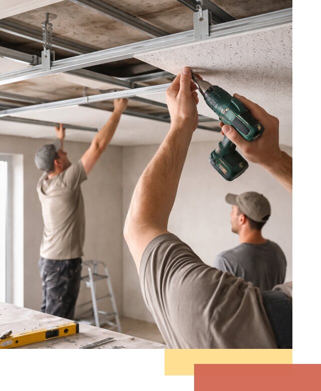 Монтаж акустического потолка в Кулебаках под ключ