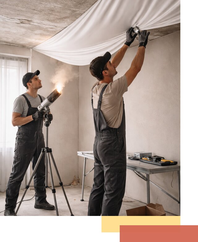 Установка натяжного потолка под ключ в Кулебаках