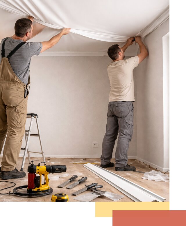 Монтаж ПВХ натяжного потолка в Кулебаках качественно и быстро