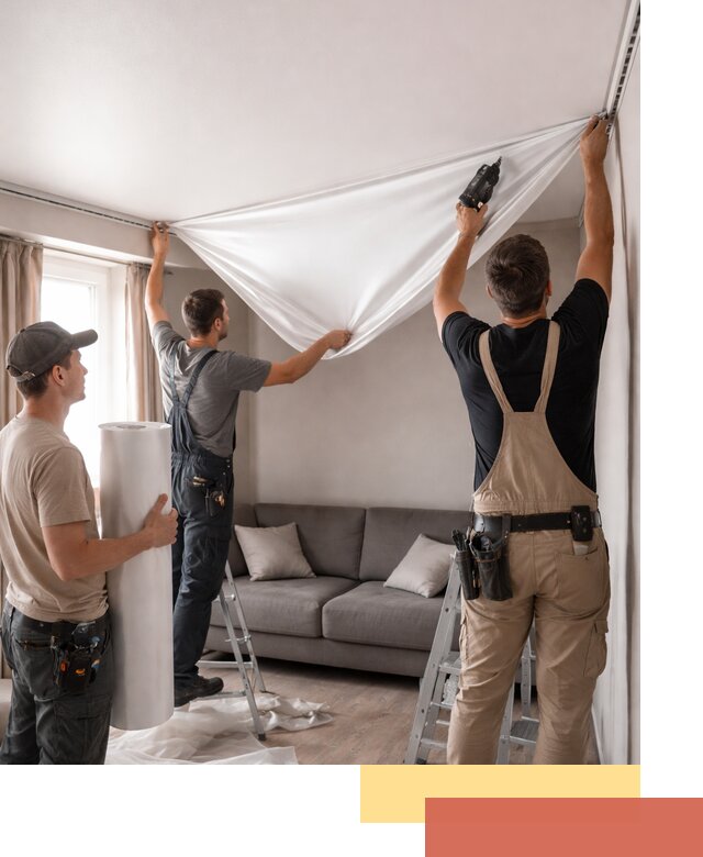 Монтаж сатинового натяжного потолка в Кулебаках качественно и быстро